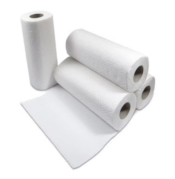 Küchenrollen weiß 26 cm, 3-lagig 64 Blatt je Rolle, 32 Rollen