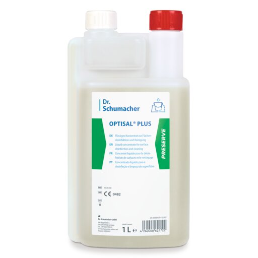 Optisal PLUS Flächendesinfektion  "begrenzt viruzid PLUS" VE = 10 x 1 Liter Dosierflasche