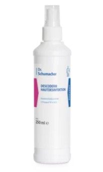 Descoderm  Hautdesinfektion 250 ml. Sprühflasche, VE = 30 x 250 ml.