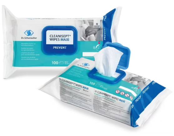 CLEANISEPT® WIPES MAXI, Karton, 6 x 100 Tücher CLEANISEPT® WIPES MAXI, Karton, 6 x 100 Tücher