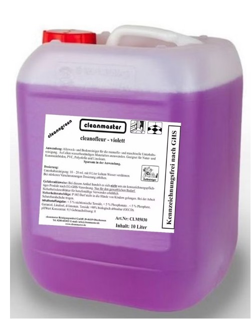cleanofleur Duftreiniger Violett 10 Liter