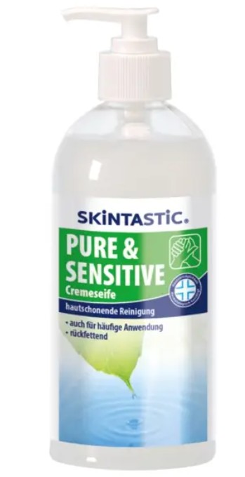 Skintastic Pure & Sensitive 500 ml. Pumpflasche, VE = 12 x 500 ml.