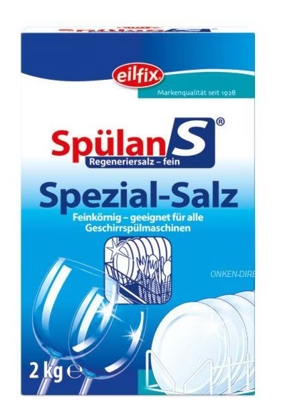 Spülan Spezialsalz fein für gewerbliche Geschirrspülmaschinen, 2 kg