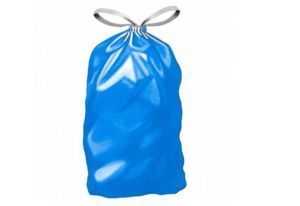 Müllsack HDPE MIT ZUGBAND, transparent, ca 60 L., 12 my, Karton 500 Stück